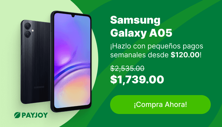 Promoción de venta Galaxy A05 Negro